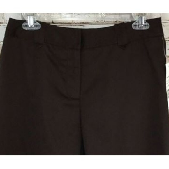 NWT 23rd St. Size 6 Brown Capri Cropped Pants - Picture 3 of 8